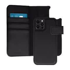 imoshion Herausnehmbare 2-in-1 Luxus-Bookcase Apple iPhone 12 (Pro) - Schwarz