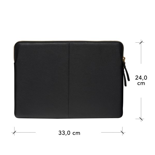 dbramante1928 ﻿Paris+ Sleeve - Laptop Hülle 13 Zoll - Laptop Sleeve - Echtes Leder - MacBook Pro / Air 13 Zoll - Night Black