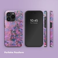 Selencia Vivid Rückabdeckung mit MagSafe Apple iPhone 15 Pro - Fresh Paint Flower Orange