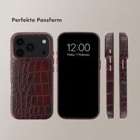 Selencia Croco Backcover mit MagSafe Apple iPhone 18 Pro / 17 Pro - Choco Brown