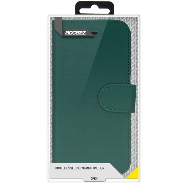 Accezz Wallet TPU Klapphülle Apple iPhone 12 (Pro) - Grün