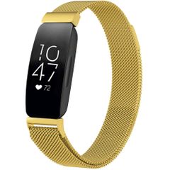 imoshion Mailändische Magnetarmband für das Fitbit Inspire - Größe M - Gold