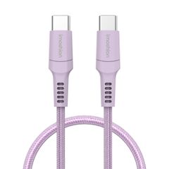 imoshion Braided USB-C-zu-USB-C Kabel - 1 Meter - Lila