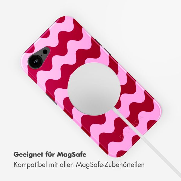 Selencia Vivid Rückabdeckung mit MagSafe Apple iPhone 16e - Wave Vibes Lipstick