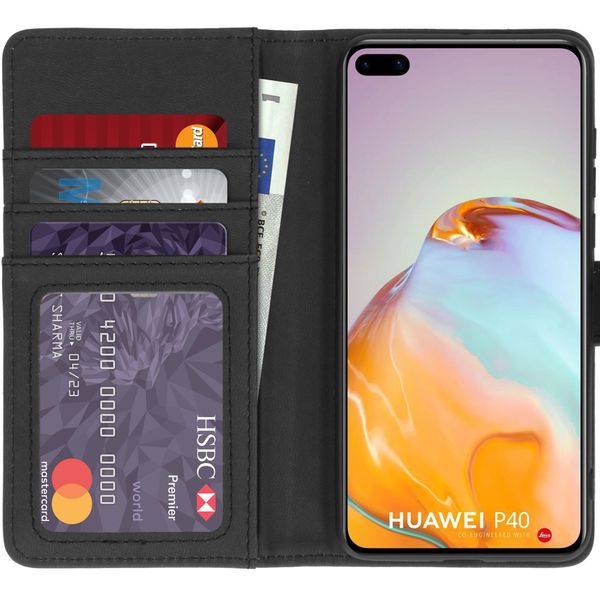 imoshion Luxuriöse Klapphülle Huawei P40 - Schwarz