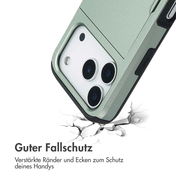 imoshion Backcover mit Kartenfach Apple iPhone 17 Pro - Grün