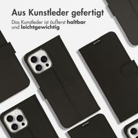 Accezz Wallet TPU Klapphülle für das iPhone 16 Pro - Schwarz