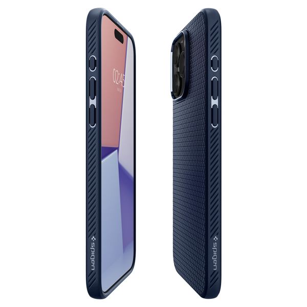 Spigen Liquid Air™ Case für das iPhone 15 Pro - Navy Blue