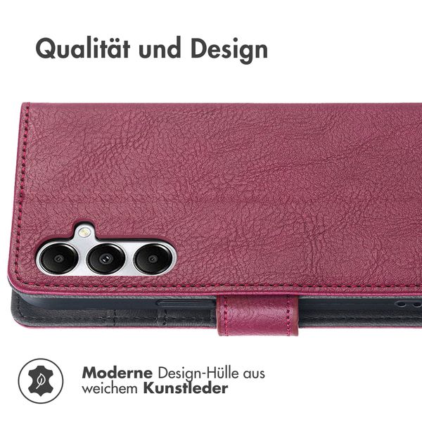 imoshion Luxuriöse Klapphülle Samsung Galaxy A55 - Bordeaux