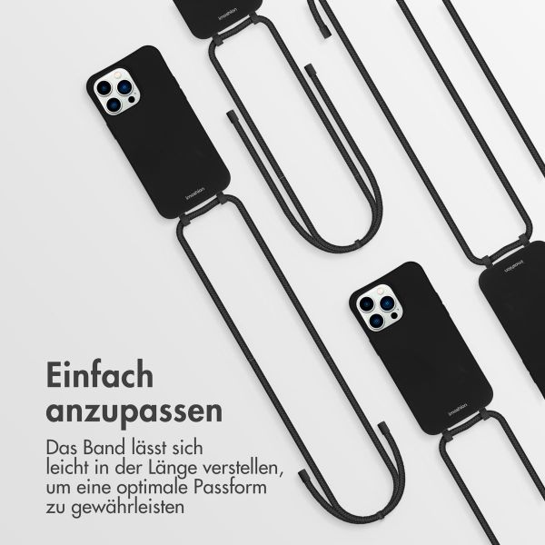 imoshion Color Backcover mit abtrennbarem Band Apple iPhone 14 Pro Max - Schwarz
