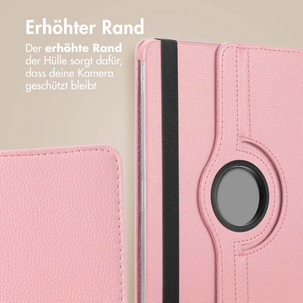 imoshion 360° drehbare Klapphülle für das Samsung Galaxy Tab A9 Plus - Rosa