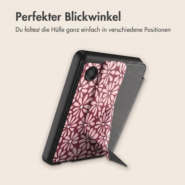 imoshion Design Klappbare Klapphülle Kobo Clara Colour / BW - Bloom Love Blush