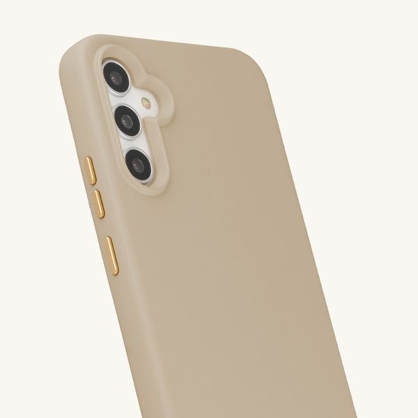 Selencia Rivièra Backcover mit MagSafe mit abnehmbaren Haken Samsung Galaxy A34 (5G) - Milky Latte