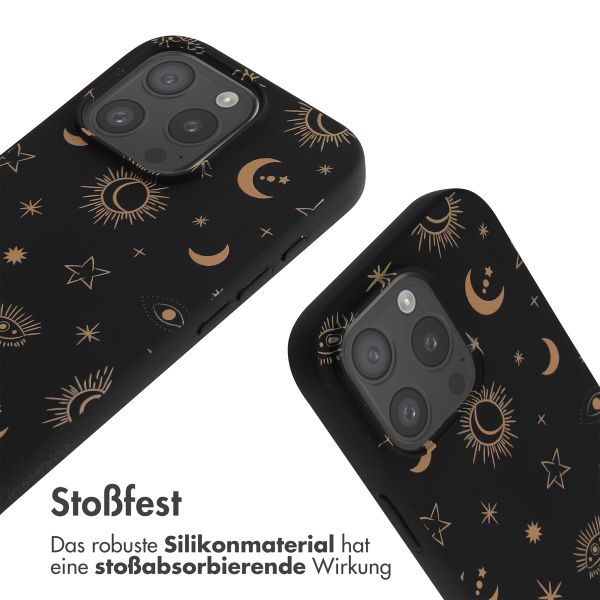 imoshion Silikonhülle design mit Band für das iPhone 16 Pro - Sky Black