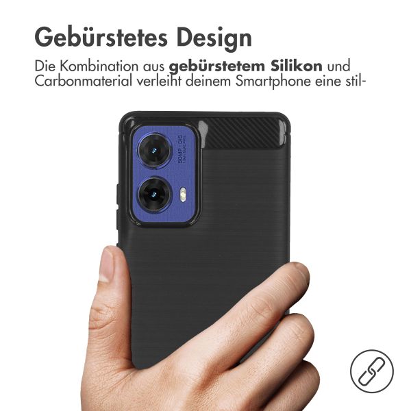 imoshion Brushed Back Cover für das Motorola Moto G85 - Schwarz