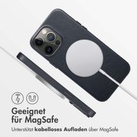 Accezz MagSafe Leather Backcover für das iPhone 14 Pro Max - Onyx Black