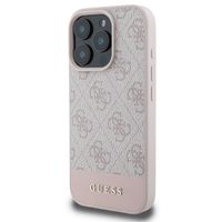 Guess Bottom Stripe 4G Back Cover Apple iPhone 16 Pro Max - Rosa