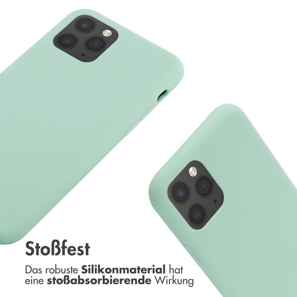 imoshion Silikonhülle mit Band für das iPhone 11 Pro - Mintgrün