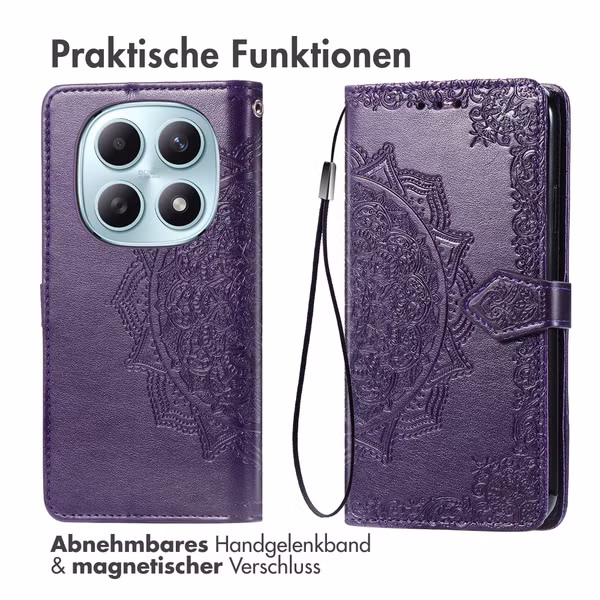 imoshion Mandala Klapphülle Xiaomi Redmi Note 15 (4G) - Violett