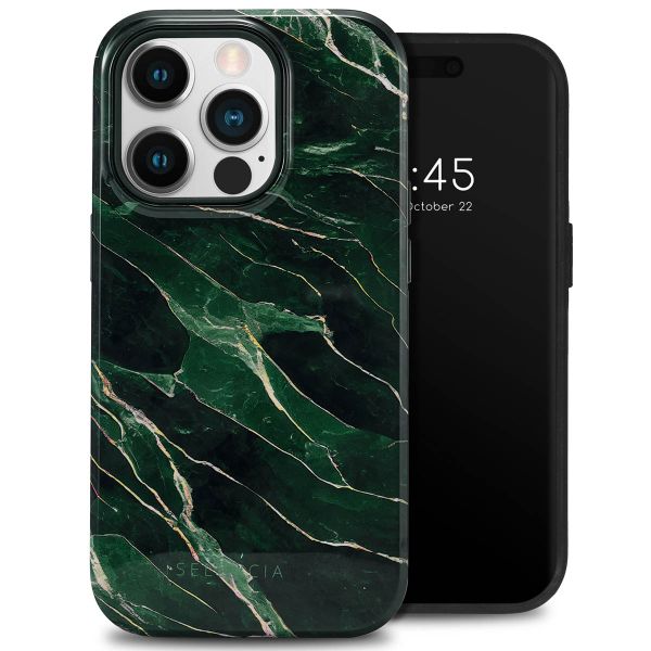 Selencia Vivid Back Cover Apple iPhone 14 Pro - Chic Marble Quartz