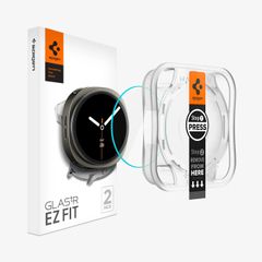 Spigen EZ FIT Glas.tR Displayschutzfolie mit Applikator für Samsung Galaxy Watch 9 / Watch 8 - 44 mm - Transparent
