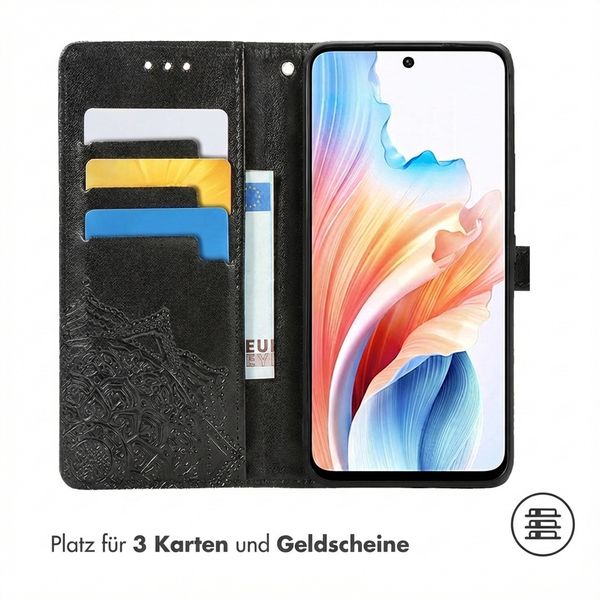 imoshion Mandala Klapphülle Oppo A79 - Schwarz