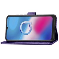 Kleeblumen Klapphülle Alcatel 3X (2020) - Violett