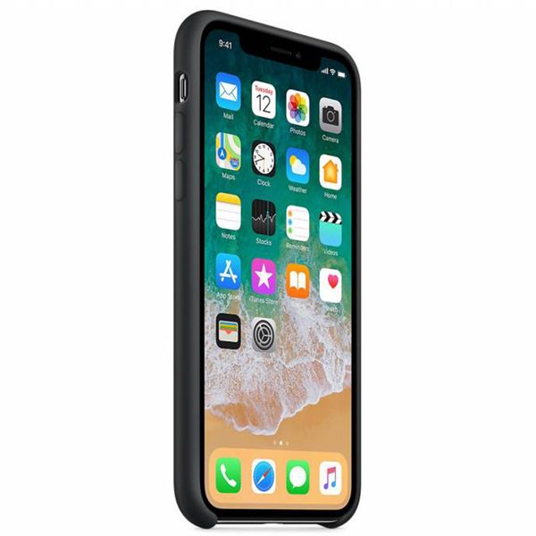 Apple Schwarzes Silikon Case iPhone X