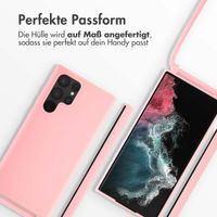 imoshion SilikonHülle mit Band Samsung Galaxy S22 Ultra - Rosa
