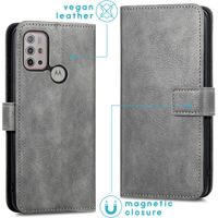 imoshion Luxuriöse Klapphülle Motorola Moto G30 / G20 / G10 (Power) - Grau