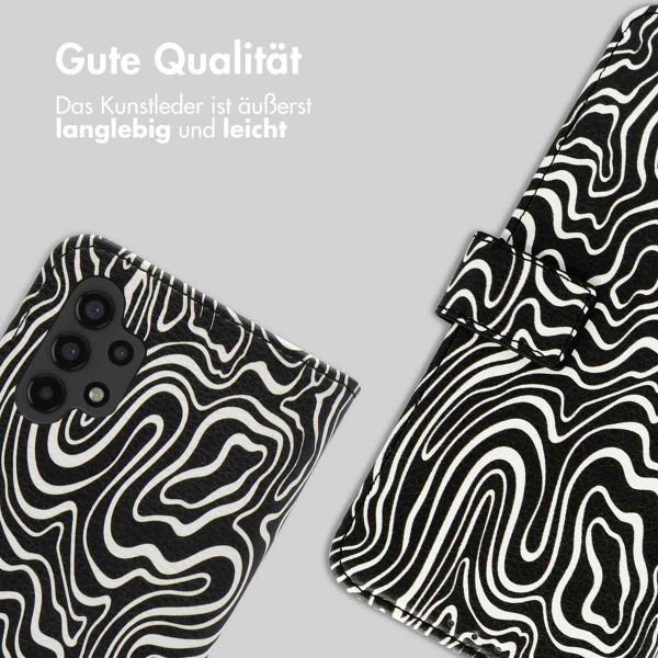 imoshion Design Klapphülle Samsung Galaxy A13 (4G) - Black And White