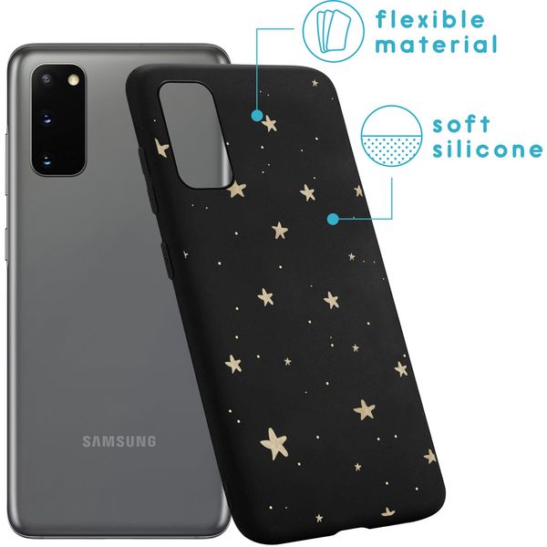 imoshion Design Hülle für das Samsung Galaxy S20 - Sterne / Schwarz