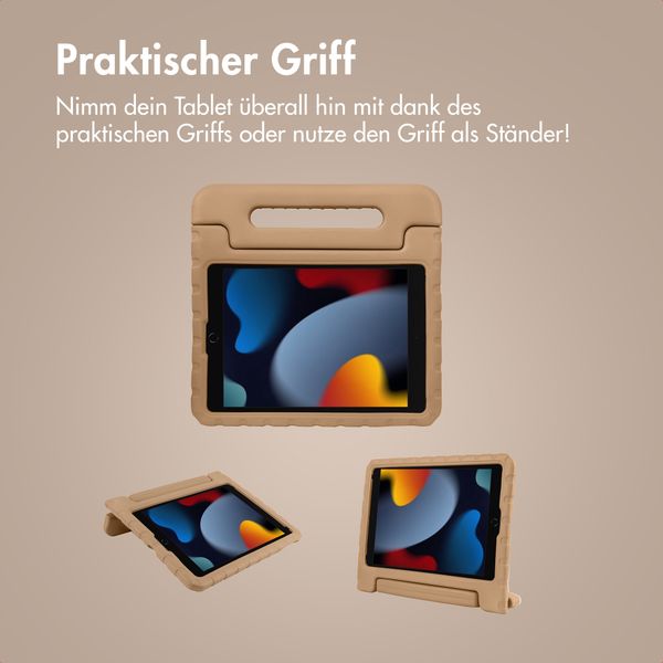 imoshion Schutzhülle mit Handgriff kindersicher Apple iPad 9 (2021) 10.2 Zoll / iPad 8 (2020) 10.2 Zoll / iPad 7 (2019) 10.2 Zoll - Braun