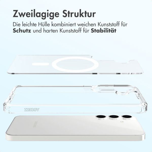 Accezz Xtreme Impact Backcover mit MagSafe Samsung Galaxy S25 FE - Transparent