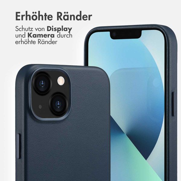 Accezz MagSafe Leather Backcover Apple iPhone 13 - Nightfall Blue