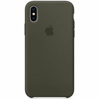 Apple Silikon-Case Dark Olive für das iPhone X