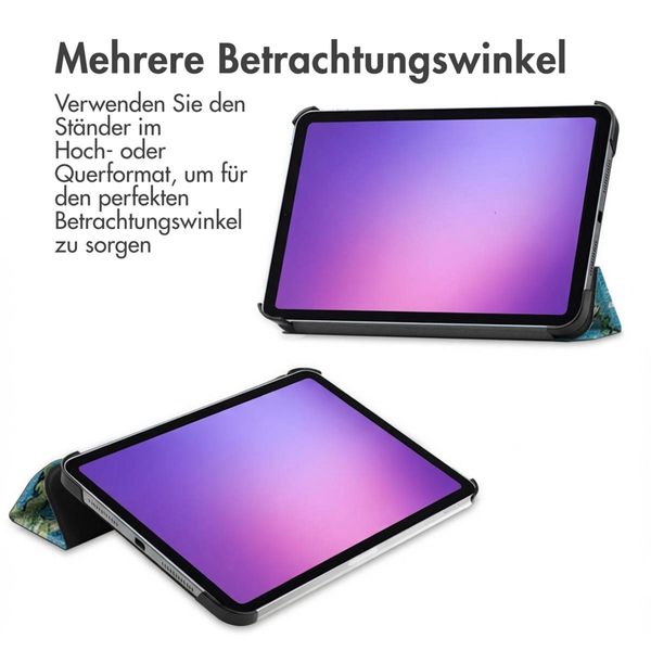 imoshion Design Trifold Klaphülle Apple iPad Mini 7 (2024) / iPad Mini 6 (2021) - Green Plant
