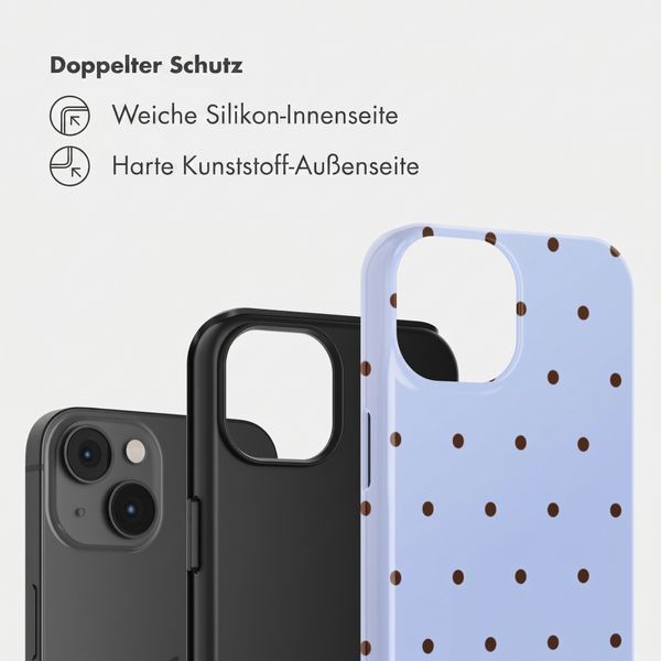Selencia Vivid Back Cover Apple iPhone 14 - Happy Dots Digital Sky