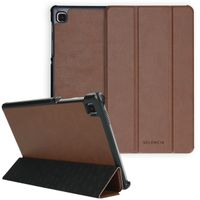 Selencia Trifold Klapphülle aus veganem Leder Galaxy Tab A7 Lite