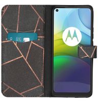 imoshion Design TPU Klapphülle Motorola Moto G9 Power - Black Graphic