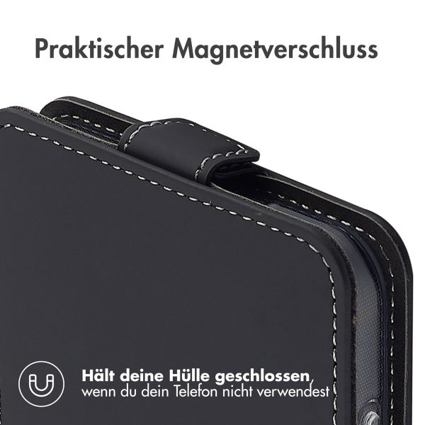 Accezz Flip Case für das Samsung Galaxy S25 Plus - Schwarz