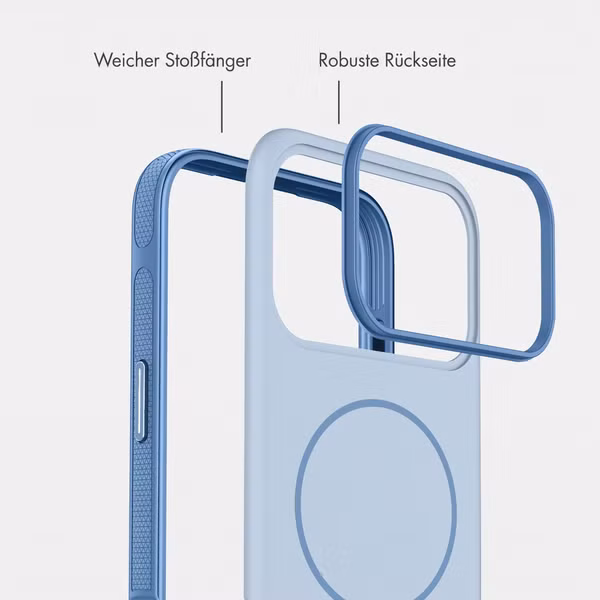 imoshion Color Backcover mit Thin MagSafe Ring Apple iPhone 18 Pro / 17 Pro - Hellblau