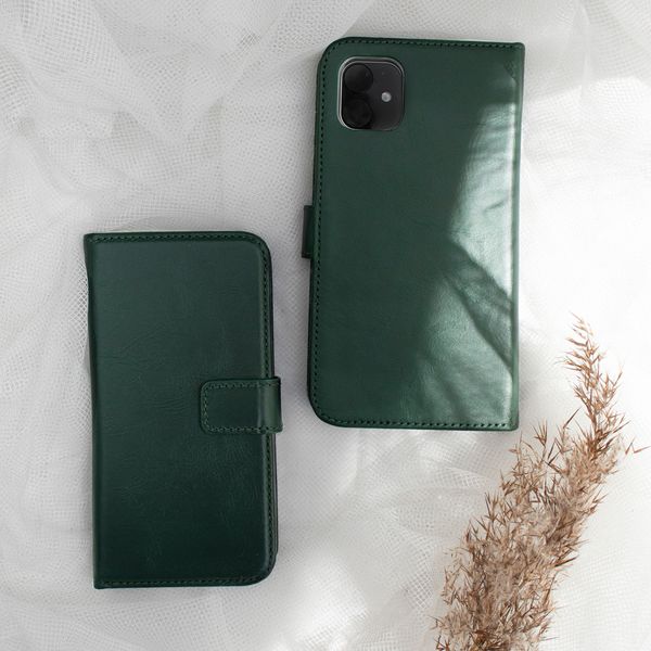 Selencia Echtleder Klapphülle Grün Samsung Galaxy A9 (2018)
