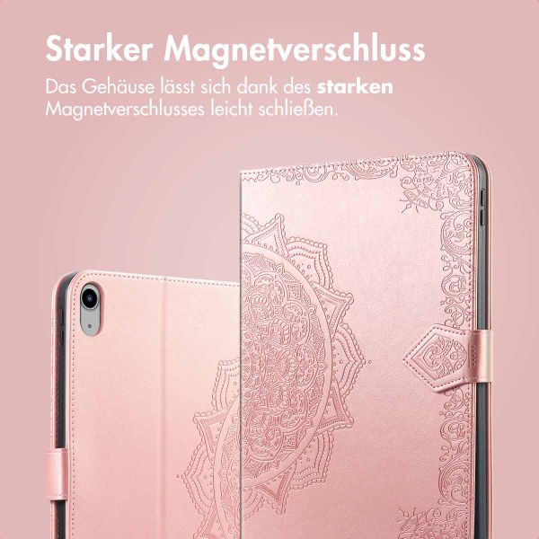 imoshion Mandala Klapphülle Apple iPad Air 11 Zoll (2025) M3 / (2024) M2 / Air 5 (2022) / Air 4 (2020) - Rose Gold