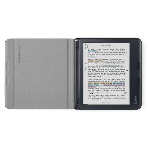 Kobo Notebook SleepCover Klapphülle für das Kobo Libra Colour - Black