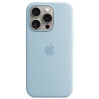 Apple Silikon-Case MagSafe iPhone 15 Pro - Hellblau