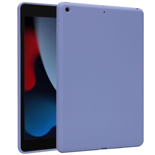 Accezz Liquid Silicone Back Cover Apple iPad 9 (2021) 10.2 Zoll / iPad 8 (2020) 10.2 Zoll / iPad 7 (2019) 10.2 Zoll - Lila