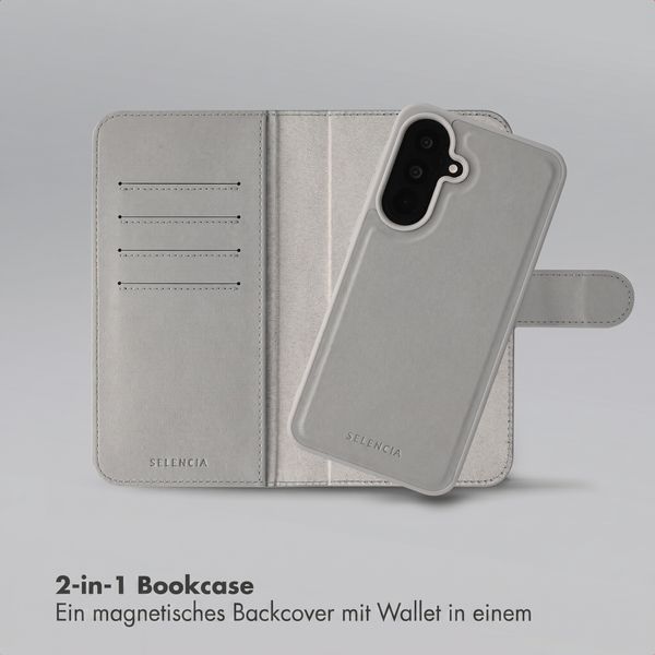 Selencia Olyn Abnehmbare Bookcase mit MagSafe Samsung Galaxy A37 (5G) - Grau
