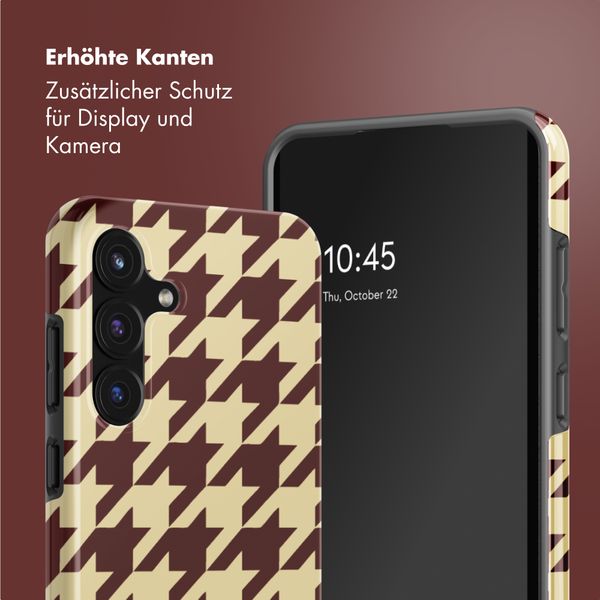 Selencia Vivid Back Cover Samsung Galaxy S25 FE - Pied-de-Poule