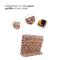 imoshion Kinder­sicheres Design Backcover mit Griff Apple iPad 9 (2021) 10.2 Zoll / iPad 8 (2020) 10.2 Zoll / iPad 7 (2019) 10.2 Zoll - Panthermuster